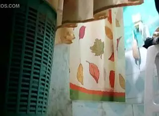 Tia Strips Naked Revealing Her Large Boobs