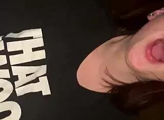 Wife giving intense blowjob to big black cock