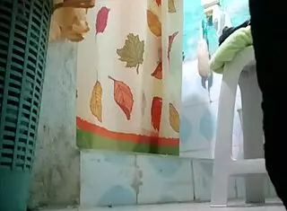 Tia Strips Naked Revealing Her Large Boobs