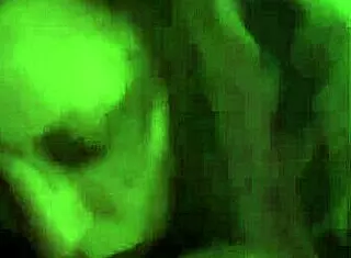 tatted rave chick sucks dick with glowsticks with creampie