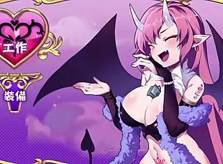 hentai dream demon works hard with tentacles on big tits 😈💦