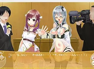 check out this magical girl flashing