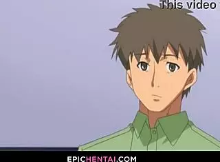 Koichi Watches Kimihiko Seduce Kanako In Intense Hentai Scene