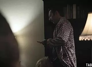 Orphan teens get fucked by dirty manager