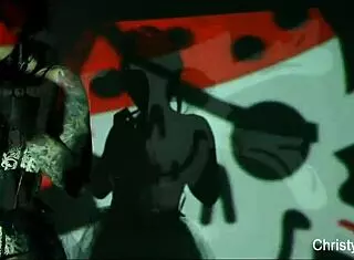 Christy mack, the tattooed brunette pornstar, masturbates nude in her pirate costume, exposing her big tits and ass