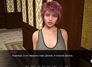 In Dusklight Manor, a teen jerks a monster cock with strong hands