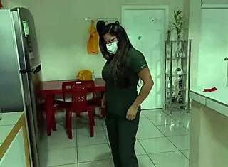 naughty nurse strips for patient in hospital fuck