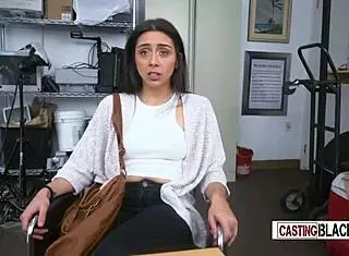 i watch tiny cute teen 18+ get her pussy fingered and banged by horny porn casting agnet