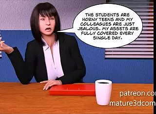 sexy big ass teacher says 'give me that bbc' from the principal in 3d comic
