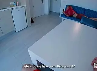 Young amateur cheats with cock sucking, creampie, cumshot, and facial in homemade panties scene