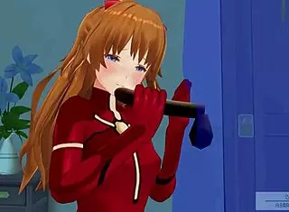 Uncensored Hentai Anime Eva Asuka 2 ASMR With 3D Game Elements