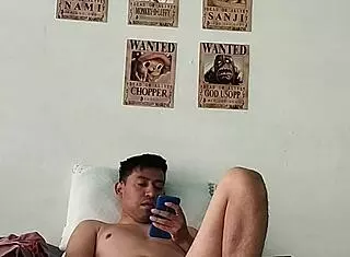 Hot gay massage results to masturbation in the bed