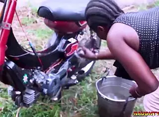 African Hunter's Wife Caught Fucking Ghetto Pornstar in Uncompleted House