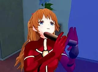 Uncensored Hentai Anime Eva Asuka 2 ASMR With 3D Game Elements