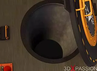 uhh, sexy cuffed brunette pounded hard... big natural tits jiggling!