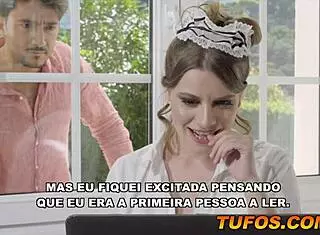 Forbidden romance with attractive maid in domestic tale, part three of series.