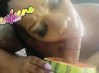 I's suckin' big black cock