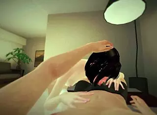 Sexaloid girlfriend lounges on the bed in 3d hentai pov fun