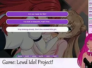 Vtuber Plays Lewd Idol Project With Toys In Public Outdoor Setting