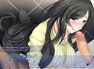 In this hentai anime, the milf faces a gloryhole blowjob test of will on iroha's route.