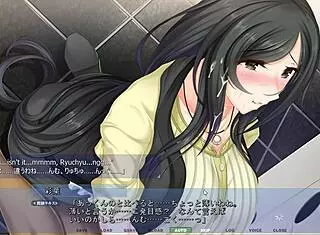 In this hentai anime, the milf faces a gloryhole blowjob test of will on iroha's route.