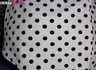 amateur slut bends over for feet and hand fetish close up