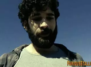 watch this ripped bear suck that big black cock!