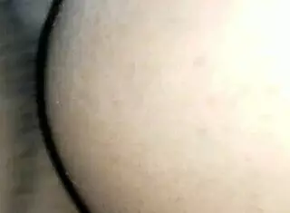 Pounding that phat ebony ass while company visits