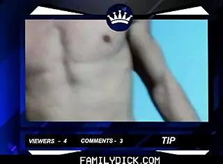 horny stepdad and jock stepson share passionate webcam encounter with sucking and fucking