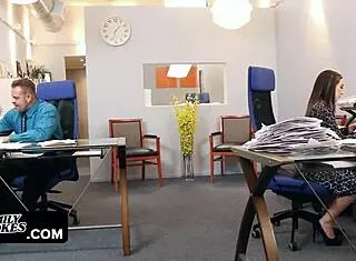 big daddy had bambi brooks riding his monster cock, deepthroat and blowjob included in the fun