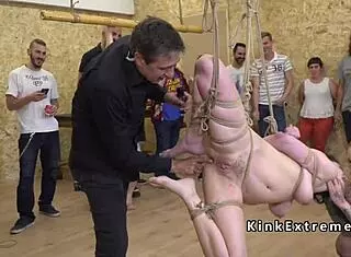 Brunette Euro Slave Bound And Assfucked In Public