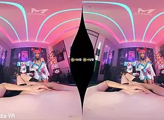 Hey, watch MVR-0002-Ahri ride me hard and milk my cock with her tight pussy!