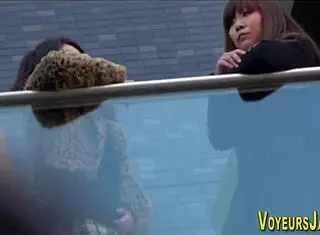 asian girls show off panties and asses outdoors