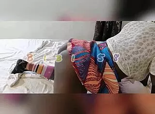 Girlfriend shakes big black ass for friend.