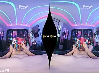 Hey, watch MVR-0002-Ahri ride me hard and milk my cock with her tight pussy!