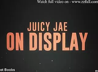 Juicy Jae displays big cock blowjob in shorts and piercing