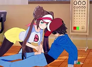 Rosa Mei Blows Ash Pokemon Hard! Cumshot Explosion!