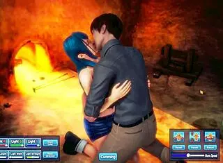 Have You Seen This Blue Haired Beauty Pleasuring Herself?