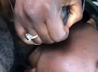 He ate my ebony milf ass in public car 😏