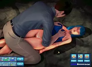 Have You Seen This Blue Haired Beauty Pleasuring Herself?