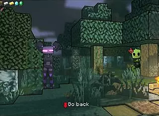 In Hornycraft, the haze demon girl asks, 'Want to see my sexy femdom striptease with small tits?'