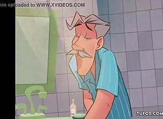 Horny Old Man Brushes Young Girl's Body