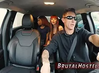 I dominate these sexy youthful teens Alexa Nova and Kendall Woods as their foot slave in hardcore bondage fucking.