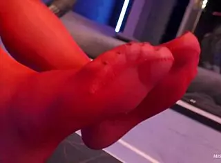 Look at my mistress legs in nylons for foot fetish fans