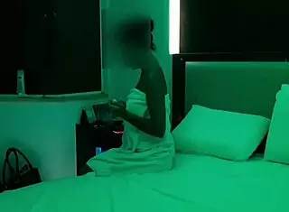 after cumming, cute 18 yo latina smokes and relaxes