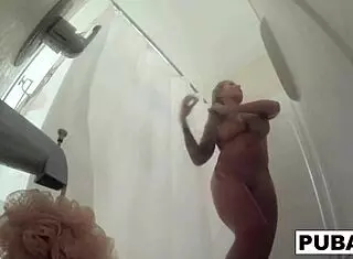 Tattooed Big Tittied Milf Helly Hellfire Masturbates In Shower