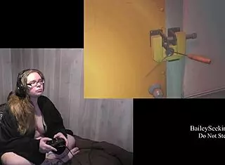 Naked BBW With Natural Tits Plays Resident Evil 3 Part 8