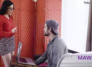 Step Mom Uses Other Hole During Christmas Fantasy