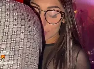 mel khalifa goes almost naked to the party attracting everyone's attention