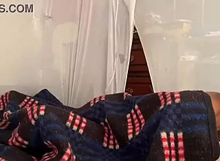 This teen screams while bouncing her big tits wildly.